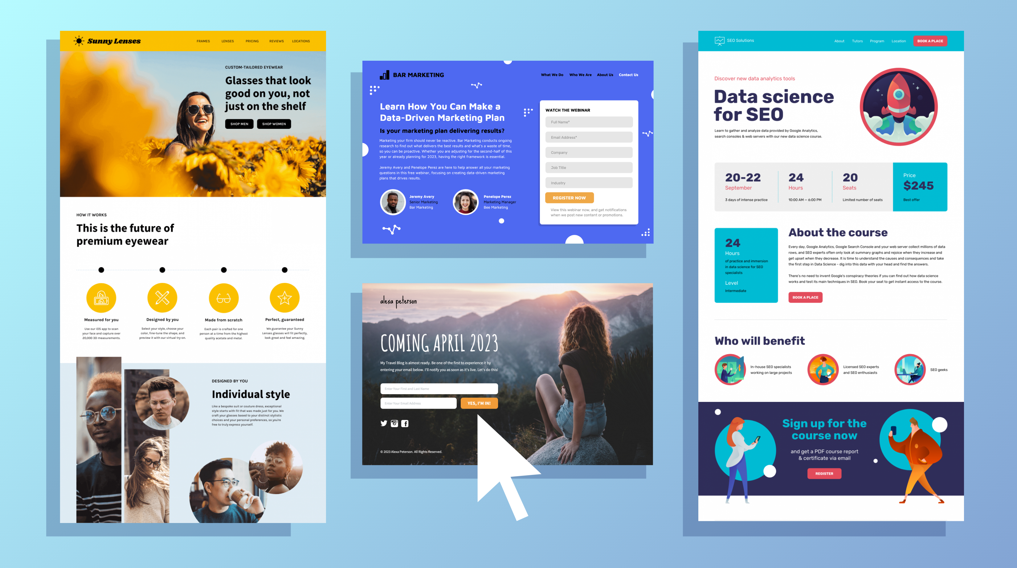 Landing page chứa đựng nội dung tiếp cận trực tiếp với khách hàng mục tiêu