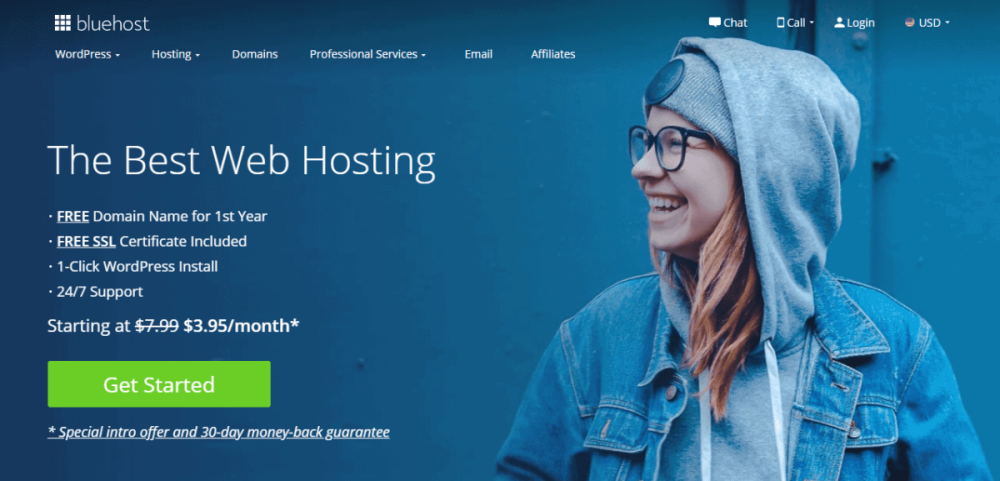 Bluehost là trang web check tên miền lớn nhất