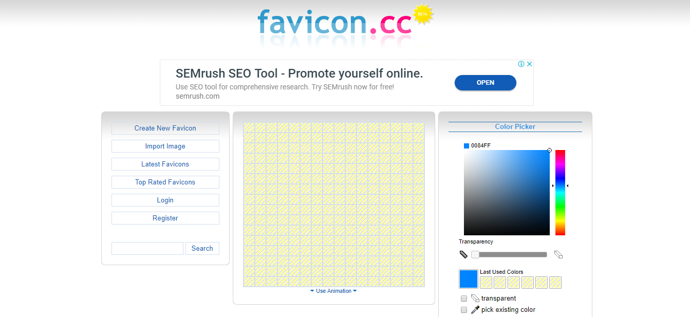 Favicon.cc - Trang web cho phép bạn tạo favicon miễn phí