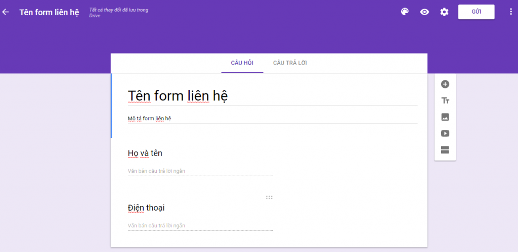 5 phút để tạo form liên hệ Blogspot bằng Google Drive