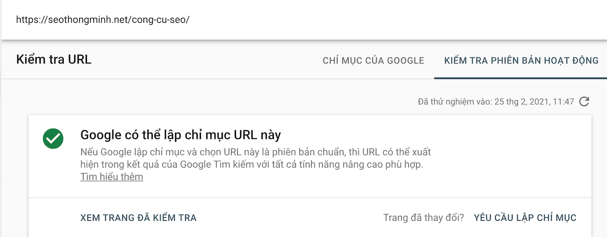 Google loại bỏ tất cả các đường dẫn trùng URL 